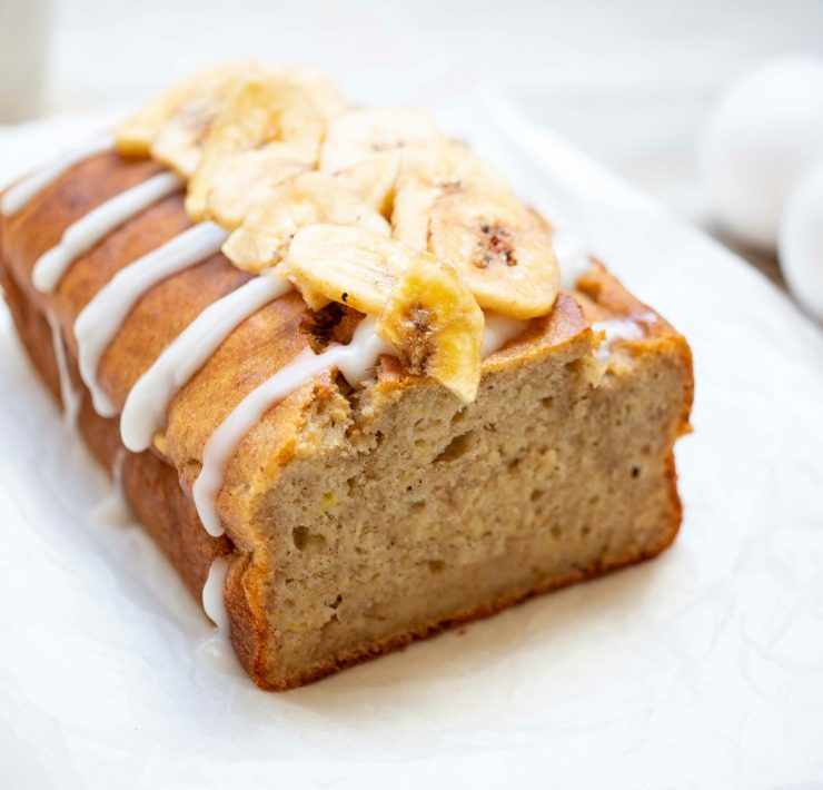 banana bread, banana kruh, recept