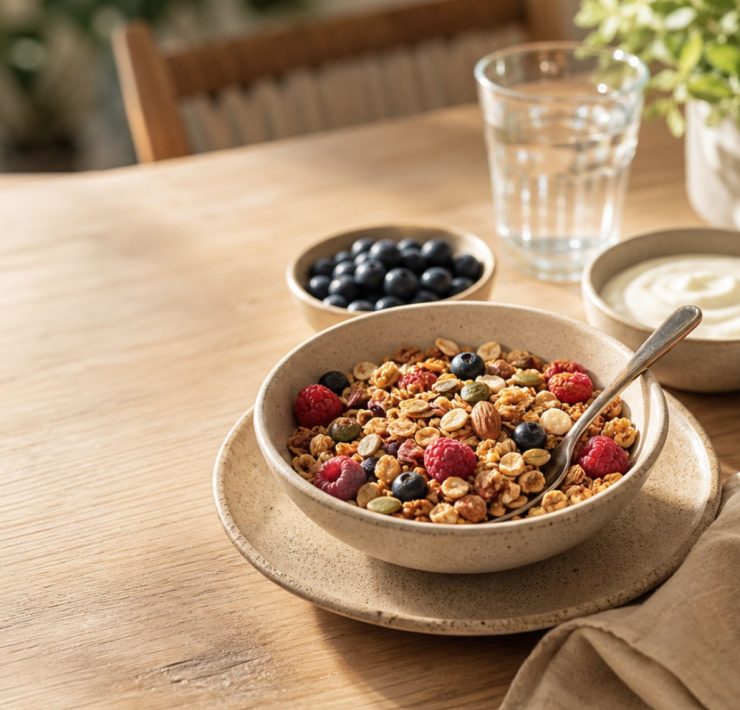 granola, dorucak