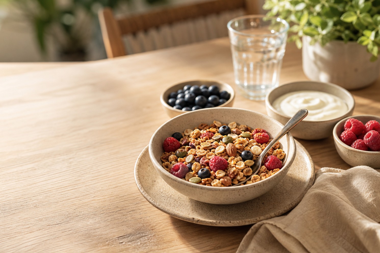 granola, dorucak